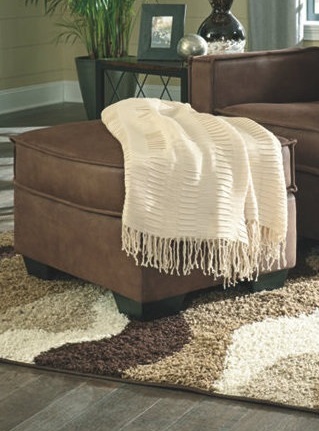 Frederick Leather Living Room Ottoman 2